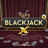 Blackjack X 8 - Ruby Game Card